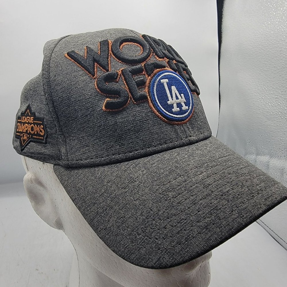New Era World Series LA Dodgers Cap 2017 League Champions Gray Hat Baseball
